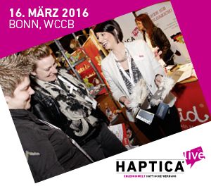 Wichtiger Termin im März: Haptische Werbung erleben auf der Messe HAPTICA® live 2016 in Bonn