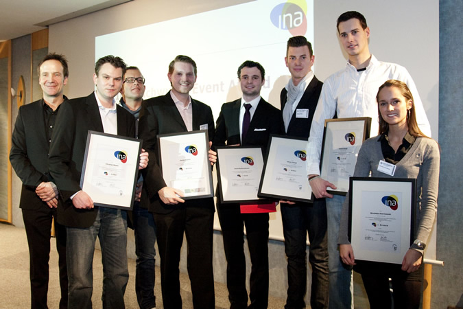 Glückliche Gewinner bei der INA-Verleihung auf der diesjährigen BOE in Dortmund